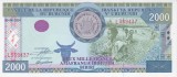 Bancnota Burundi 2.000 Franci 2001 - P41 UNC