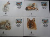 Bhutan-WWF,fauna -set complet FDC