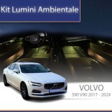 Lumini ambientale Volvo S90/V90 2017-2022 set complet control telefon sau sistem original CarStore Technology