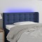 Gossi tablie de pat cu led, albastru, 93x16x78/88 cm, textil