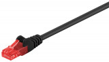 Cablu de retea U/UTP Goobay, cat6, patch cord, 1.5m, negru