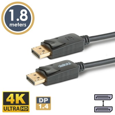 Cablu DisplayPort v1.4 la DisplayPort v1.4 4K HDR + MST 1.8m delight 20333B foto