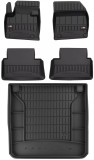 Set Covorase Auto Cauciuc Negro Citroen C5 3 2008-2017 Combi Pro Line Tip Tavita 3D 3D408715 + Tavita Portbagaj Negro Citroen C5 2 2008-2017 Combi TM5