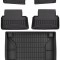 Set Covorase Auto Cauciuc Negro Citroen C5 3 2008-2017 Combi Pro Line Tip Tavita 3D 3D408715 + Tavita Portbagaj Negro Citroen C5 2 2008-2017 Combi TM5