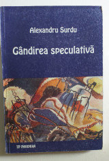 GANDIREA SPECULATIVA - ALEXANDRU SURDU foto