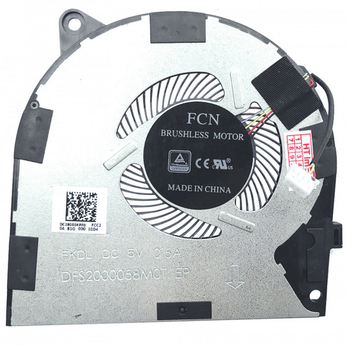 Cooler procesor Laptop, Lenovo, Yoga 730-15IKB Type 81CU, DFS2000058M0T FKDL, DC28000KPF0, 0.5A, 5V, CPU