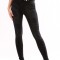 X754-1 Blugi casual cu talie inalta, buzunare laterale si taieturi