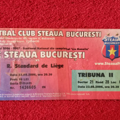 Bilet meci fotbal STEAUA BUCURESTI - STANDARD LIEGE(Champions League 23.08.2006)