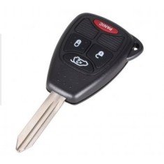Carcasa cheie Topautochei&reg; pentru Chrysler Dodge Jeep 4 butoane, folie parte electronica si suport baterie metalic