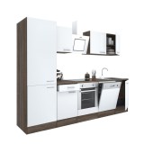 Mobilier Bucatarie Leziter Yorki 280 cm, Cuptor Inferior, Rafturi, Fara Blat, Stejar Yorki
