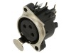 Conector XLR 3 Pole B Type Female PCB Amphenol AC3FBH2-AU-PRE