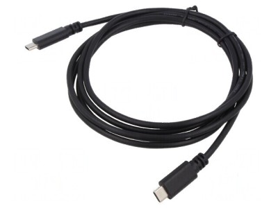 Cablu USB C 2m cu 2 mufe, 480Mbps, PVC foto