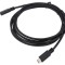 Cablu USB C 2m cu 2 mufe, 480Mbps, PVC