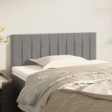 Gossi tablie de pat, gri deschis, 90x5x78/88 cm, catifea