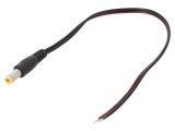 Cablu Alimentare DC 0.2m Negru 2x0.5mm2 5.5/2.5