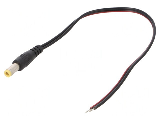 Cablu Alimentare DC 0.2m Negru 2x0.5mm2 5.5/2.5