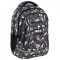 Ghiozdan ergonomic de copii pentru scoala, BackUP, 4 compartimente, model camuflaj PLB4A97
