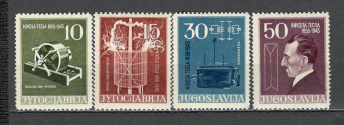 Iugoslavia.1956 100 ani nastere N.Tesla-fizician SI.165