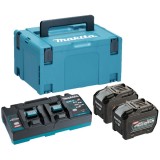 Makita PSK XGT - Set 2 acumulatori si incarcator Li-Ion 40 V 8 Ah incarcare rapida valiza speciala