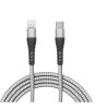 Cablu de date Apple iPhone lightning - USB Type C 2m 2A gri panzat delight
