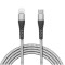 Cablu de date Apple iPhone lightning - USB Type C 2m 2A gri panzat delight