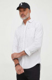 Cumpara ieftin Pepe Jeans camasa din bumbac Crovie barbati, culoarea alb, cu guler clasic, regular