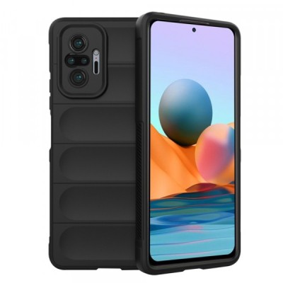 Husa pentru Xiaomi Redmi Note 10 Pro Max / Note 10 Pro, Techsuit, Magic Shield, Neagra foto