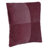 Perna Decorativă Winter Velvet, Model Bordo, Dungi Reliefate, 45x45cm, Oem