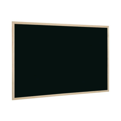Tablă neagră cu ramă din lemn 80 x 60 cm foto