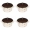 Set boluri supa, 4 piese, 650 ml, Ceramica, Bej print