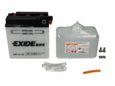 Baterie moto Acid cu intretinere EXIDE 6V 11Ah 95A R+ aerisire dreapta 121x59x131 Incarcare uscata cu acid foto