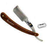 Brici profesional GEPARD otel imitatie lemn, lame ras incluse, ideal cadou, confortabil, manopera excelenta