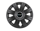 Cumpara ieftin Set 4 capace roti Cosmos Negru R15, pentru gama auto Smart, Autohelix MSA