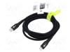 Cablu USB 2.0 Goobay Apple Lightning și USB C 2m negru 60W