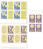 |Romania, LP 532/1961, O.N.U.-dantelate, blocuri de 4, MNH