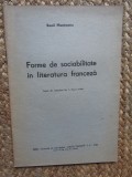 BASIL MUNTEANU - FORME DE SOCIABILITATE IN LITERATURA FRANCEZA