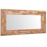 Gossi oglinda decorativa din lemn de tec, 120 x 60 cm, dreptunghiular