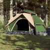 Gossi cort de camping cupola 5 persoane, setare rapida, verde