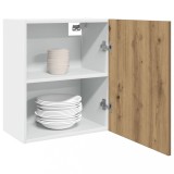 vidaXL Dulapuri Suspendate Lyon, 2 buc, Stejar Artizanal, 50x31x60cm, Bucatarie, Depozitare, Montare pe Perete