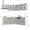 VidaXL Set de dulapuri de bucătărie 11 piese &bdquo;Kalmar&rdquo; lemn Sonoma gri 3314917
