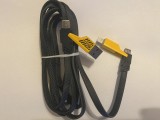 Cablu incarcator 2m Mufa Type-c + USB la Type-c + Lightning (mufa iphone) 27W