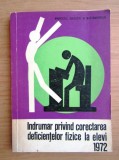 corectarea deficientelor fizice ale elevilor de cristina ana fozza ministerul educatiei si invatamantului
