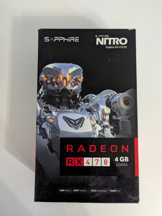 Placa video Sapphire NITRO Radeon RX 470 OC 4GB cu GARANTIE !!!