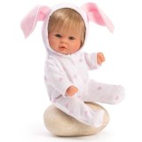 Papusa Bomboncin cu Costumas de Iepuras 20cm, Asivil