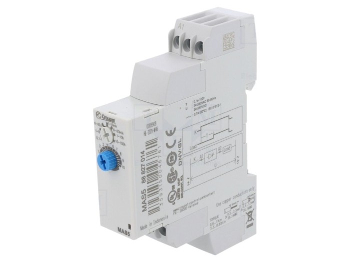 Timer electronic pentru şină DIN 0,1s-100h