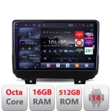 Navigatie Jeep Wrangler 2018- Edotec Kit-WRANGLER 8 core QLED 2K 16+512 360 Android Waze USB Navigatie Internet Youtube Radio CarStore Technology