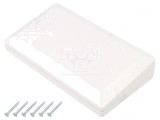 Carcasă Desktop ABS Albă cu Garnitură 180x100x41.5mm