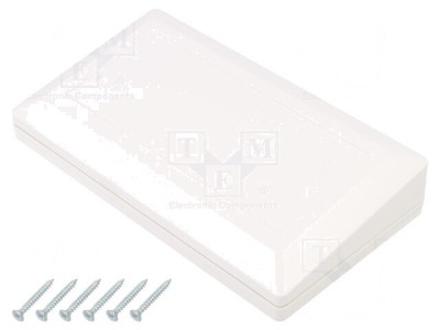 Carcasă Desktop ABS Albă cu Garnitură 180x100x41.5mm foto