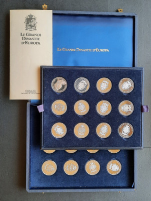 Set 24 medalii comemorative de argint 925 (480 g), Italia 1960 - G 3996 foto