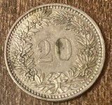 C50 - Moneda foarte veche - Elvetia - 20 rappen - 2009